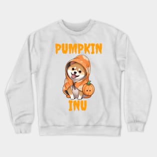 Pumpkin Shiba Inu Halloween Design Crewneck Sweatshirt